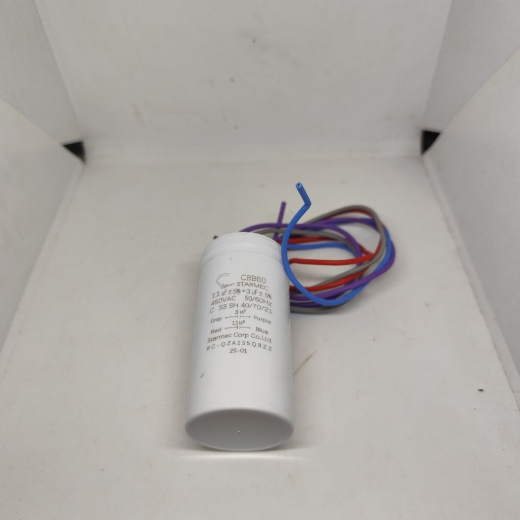 Kapasitor mesin cuci 2 tabung CBB60