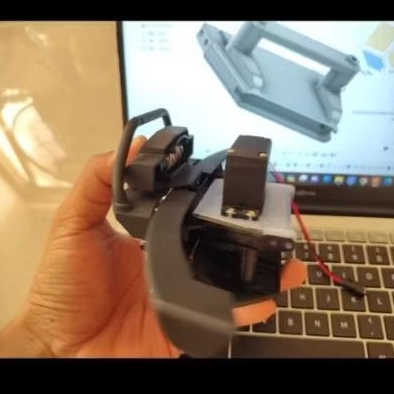 Mounting Servo Winch Huangbo HBR1001 atau TRX4 Bronco