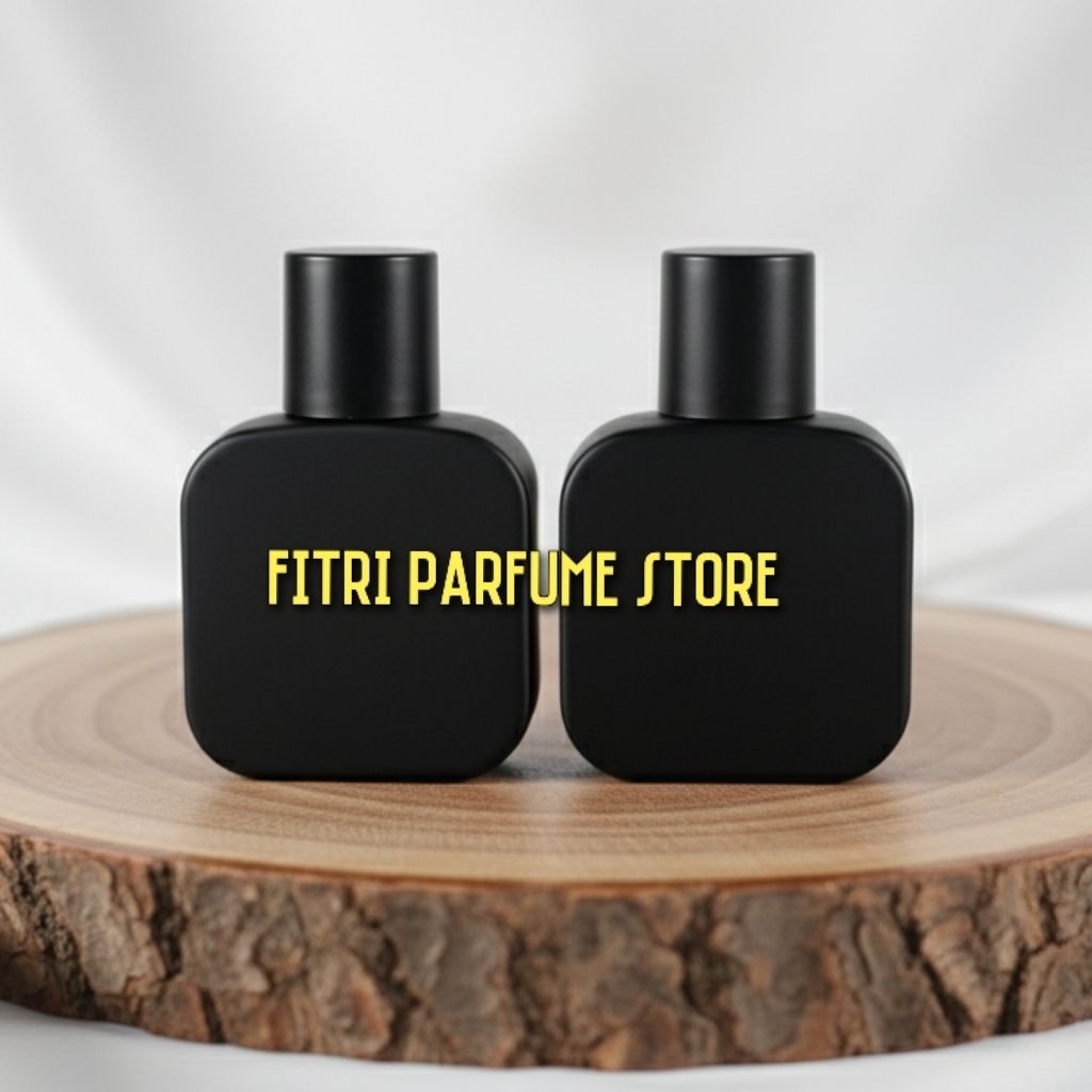 Botol parfum semprot spray kaca 50ml HITAM DOFF (COSTEDOFF50)