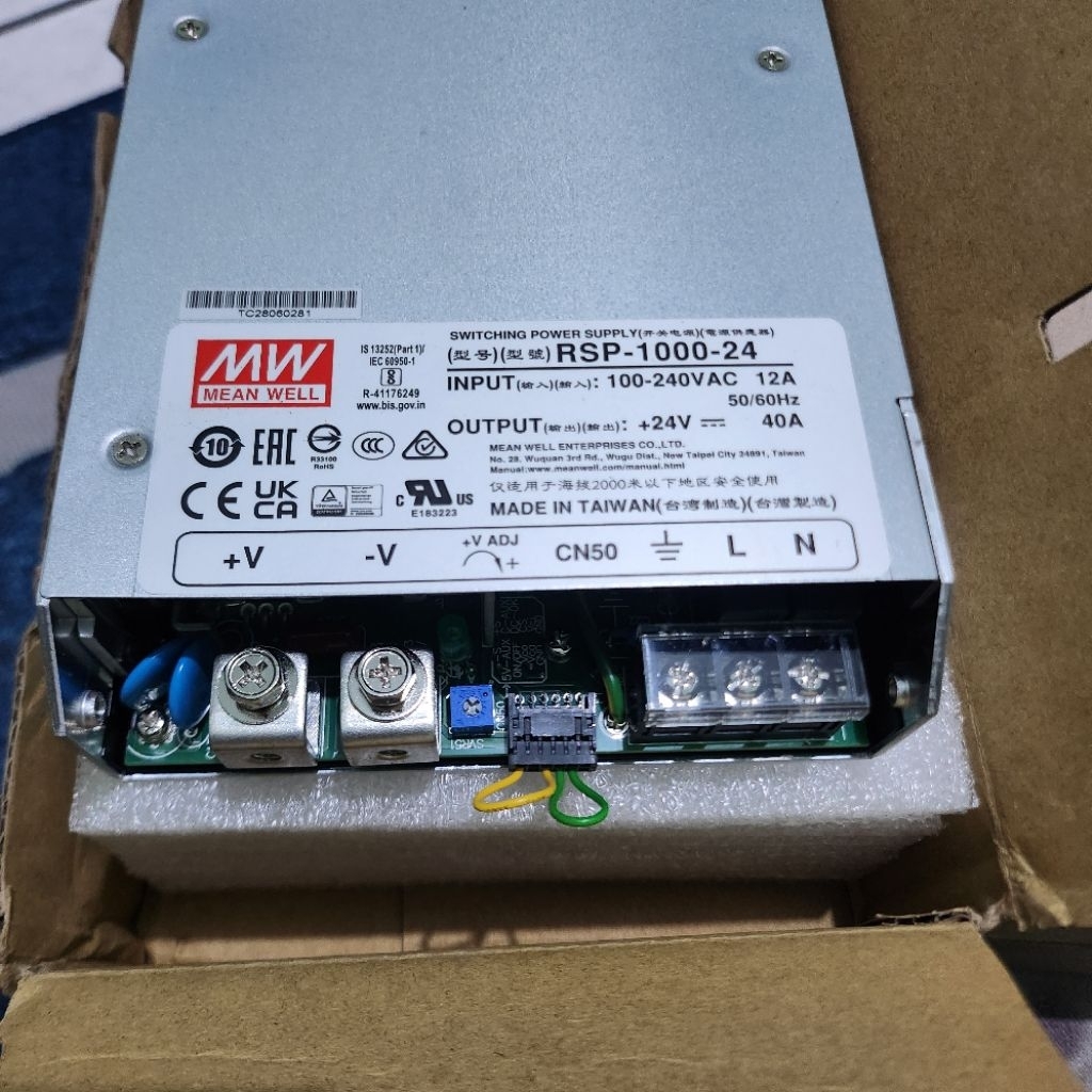 MEAN WELL RSP-1000-24 POWER SUPPLY 24V ORIGINAL