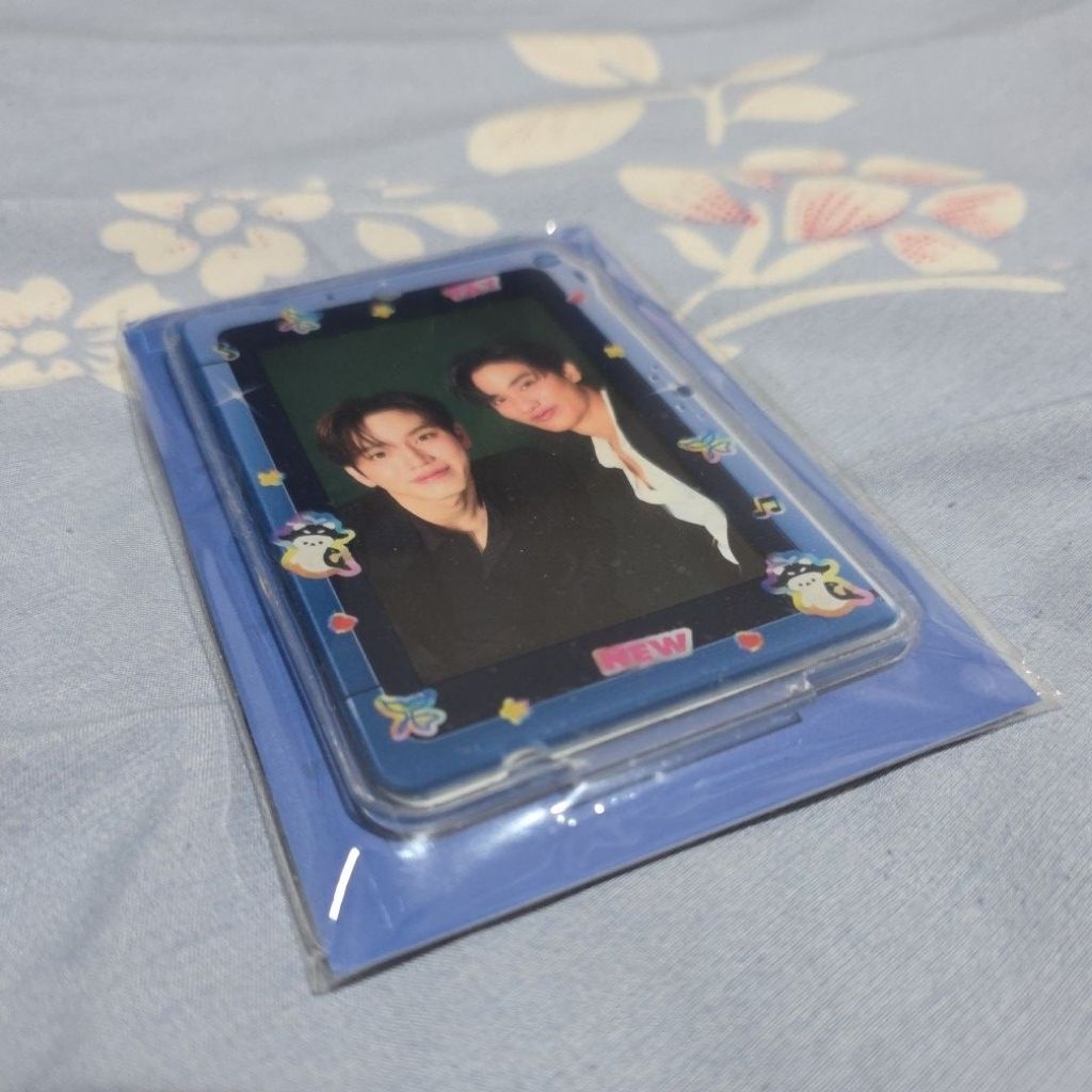 THAI - TAYNEW FRAME CARD ACRYLIC STAND AND KEYCHAIN WITH PHOTOCARD POLCASAN SANSAN GMMTV