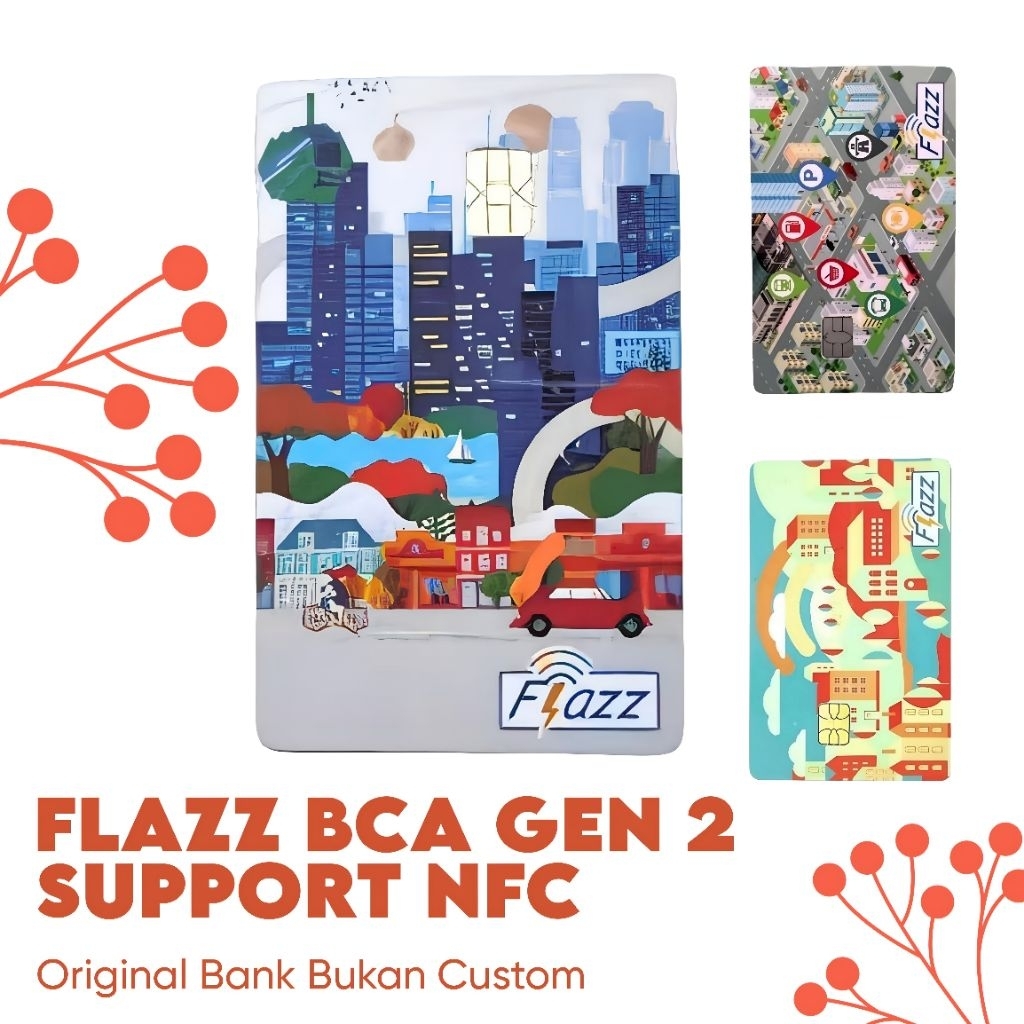 Kartu Flazz BCA GEN 2 Motif Acak Termurah bisa NFC/ BCA Flazz/ Flazz Gen 2/ BCA Flazz gen 2/ Flazz g