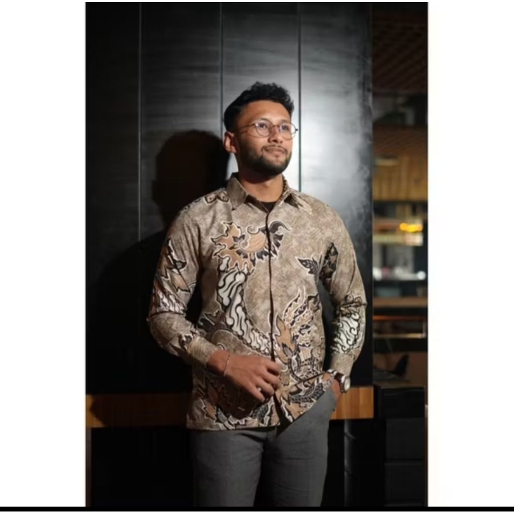 Baju Batik Pria Lengan Panjang - Katun - Toko Hamid