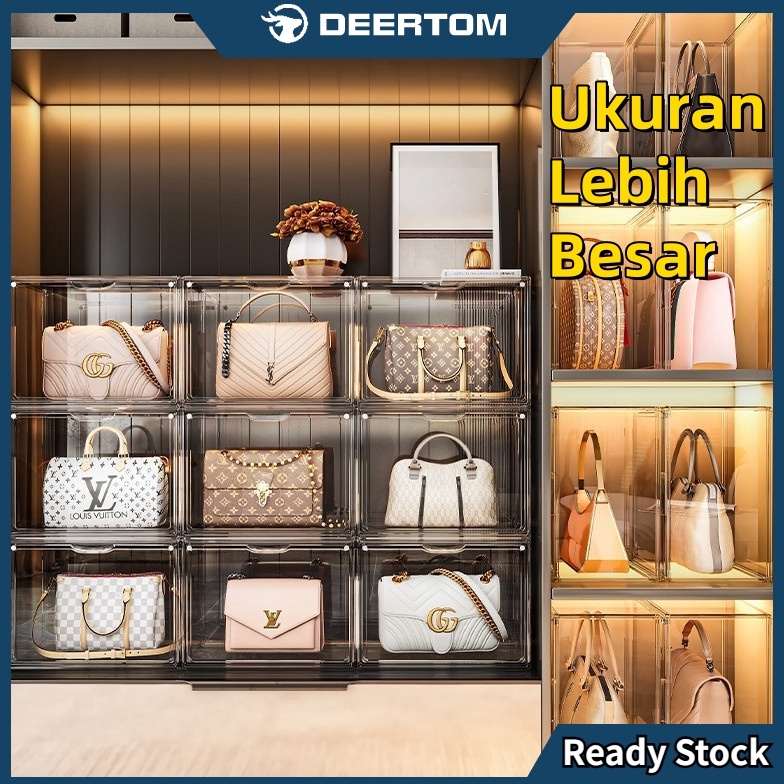 Murah Lebay New Product Discounts Akrilik Bag Acrylic Transparent Storage XL Besar Display Box Kotak