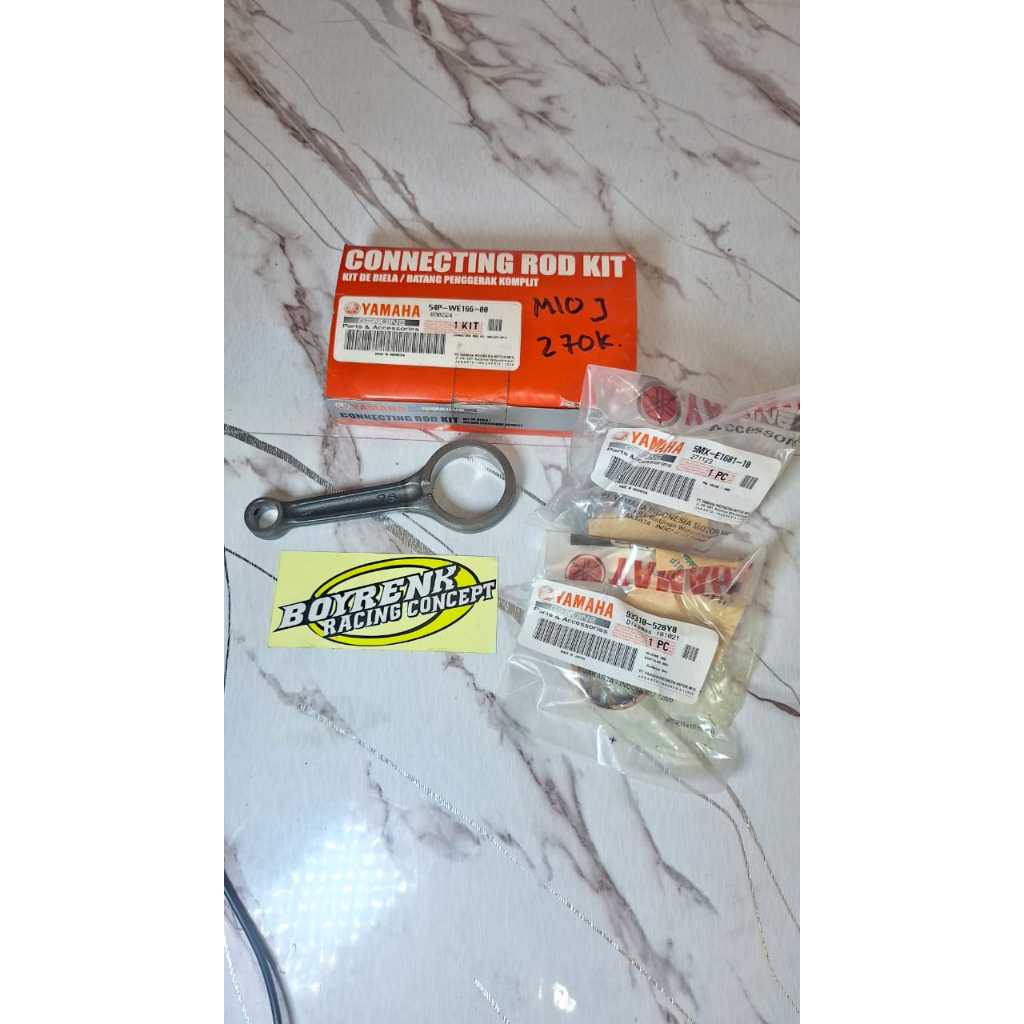 STANG SEHER / CONROD KIT ORIGINAL YAMAHA MIO J KODE 54P-WE166-00BOYRENK SURABAYA