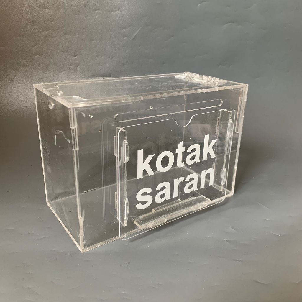 Akrilik Kotak Saran - Kotak Saran Bahan Akrilik - Kotak Saran Transparan