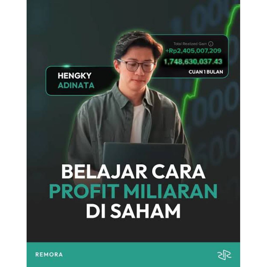 ￼￼Kursus Saham by remora traders hengky adinata belajar saham || G-drive akses lifetime update + Bon