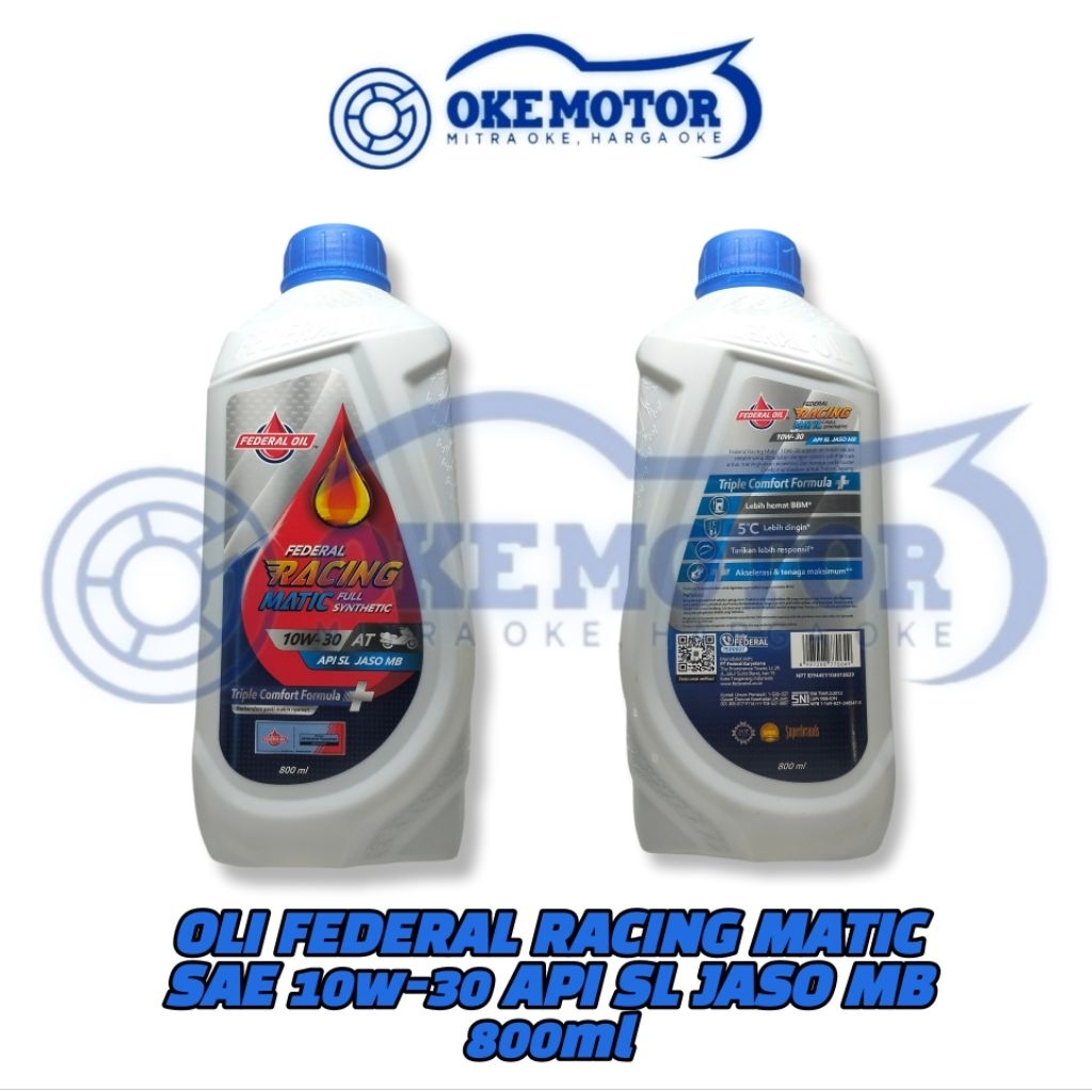 OLI FEDERAL MATIC RACING SAE 10W-30 800ML