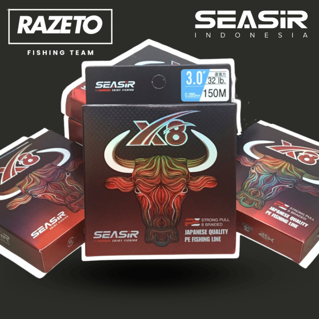 SENAR PANCING PE SEASIR REDBULL X8 150M JAPAN QUALITY