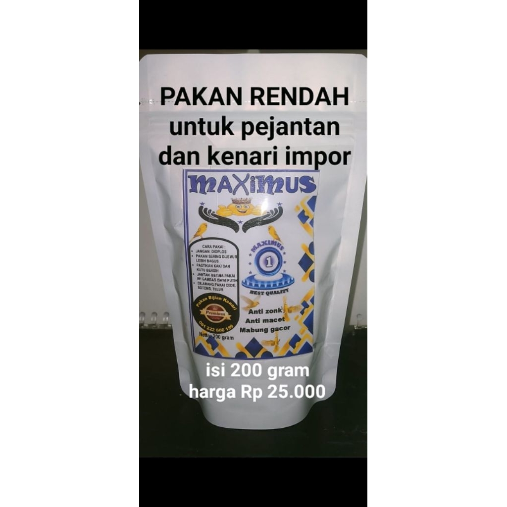 pakan kenari Ys / pakan Rasmi /  maximus