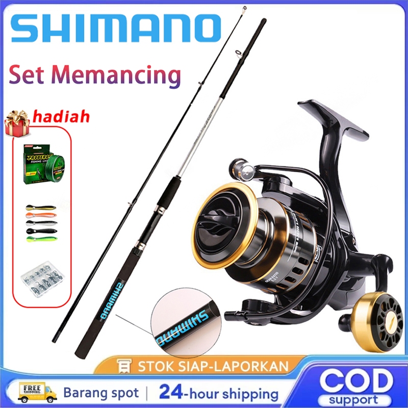 SHIMANO Ultralight Carbon Fiber Joran Pancing set Pancing Fishing Rod 1.8m 2.1m 2.4m 2.7m 3.0m  Weig