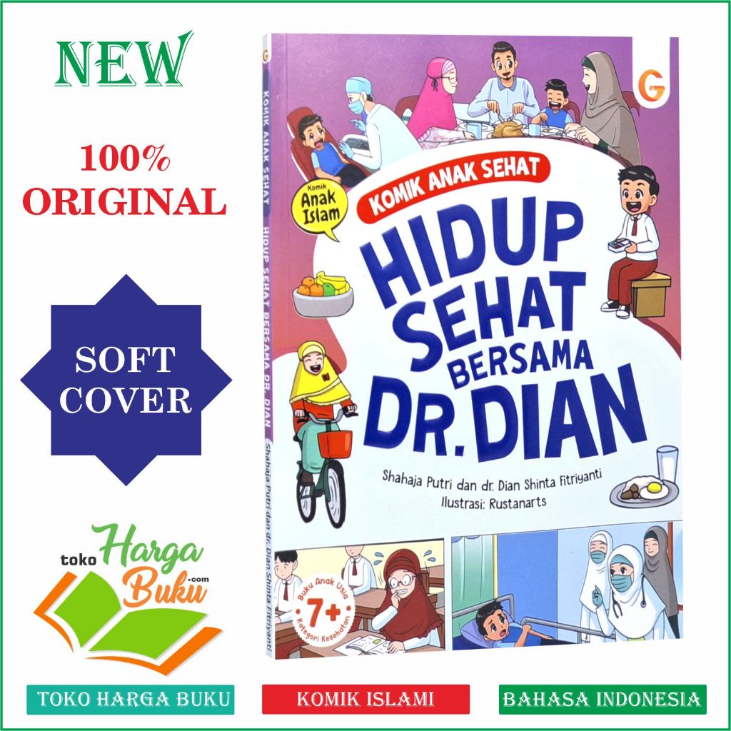 Foto Komik Anak Sehat Hidup Sehat Bersama dr. Dian Buku Cerita Edukasi Islami Bergambar Insan Kids - GIP