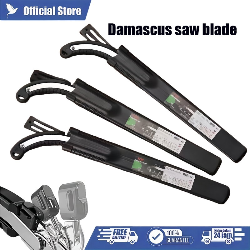 Tajam Portable Gergaji Damaskus Gergaji Potong Manual Damaskus Potong Kayu
