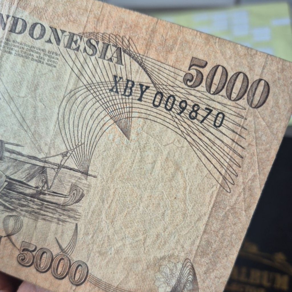 Uang Kuno 5000 Penjala Tahun 1975 Seri Replacement (Rare)