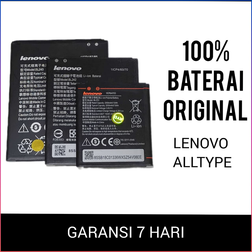 BATERAI FOR LENOVO ALLTYPE BL242/BL253/BL256 ORIGINAL