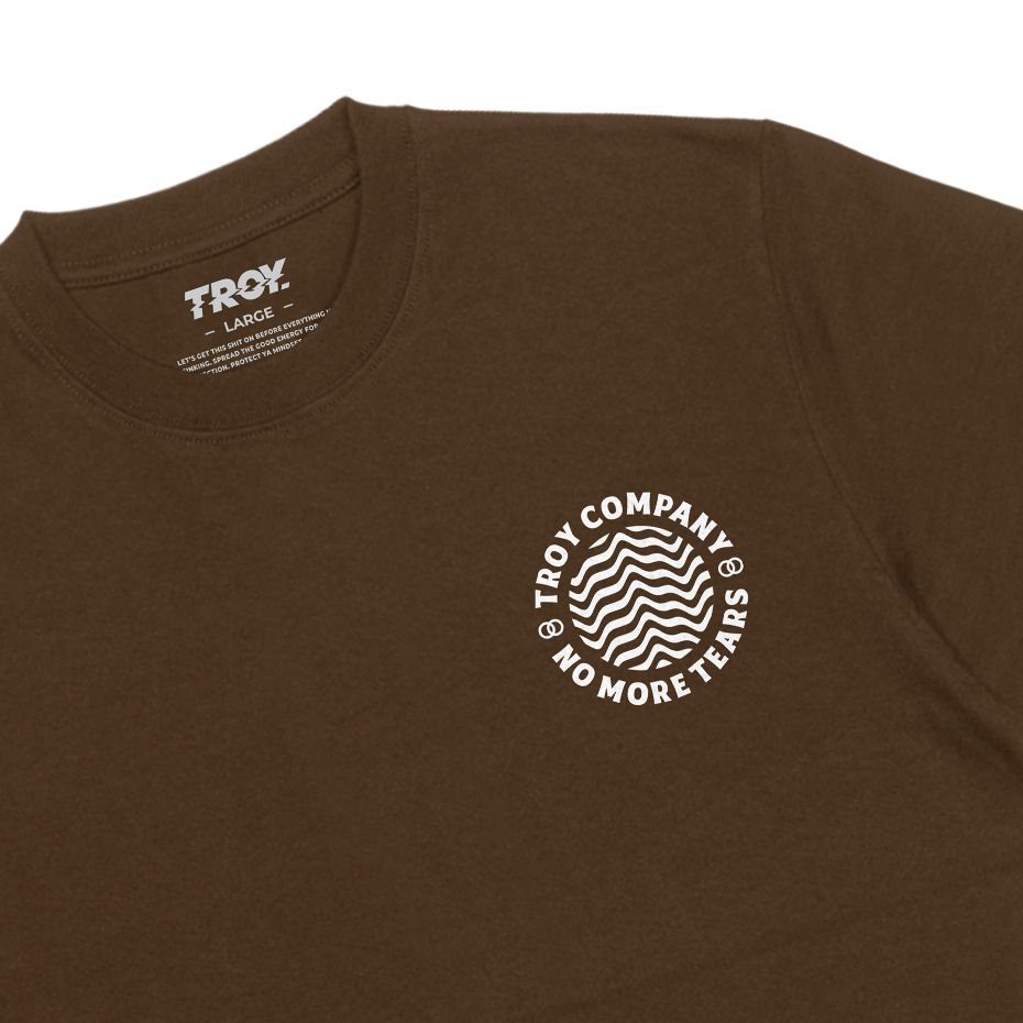 Troy Company Tshirt Toffee Waves of Calm - Kaos Lengan Pendek Kaos Coklat Toffee MTD 3369
