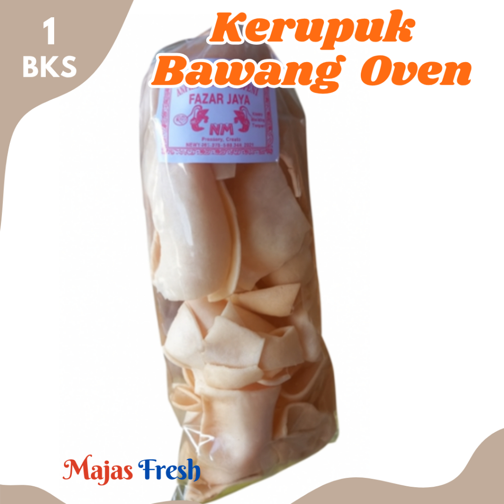 KERUPUK BAWANG KERING Oven Siap Saji - Kerupuk Bawang Panggang Renyah Gurih Original | 1 Bks [ Harga