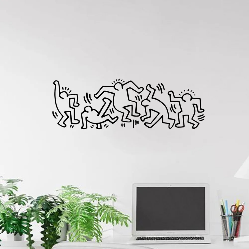 Stiker Dinding Karakter Kartun Stiker Dinding PVC Seni Dinding Kertas Dinding Ruang Tamu Kamar Tidur