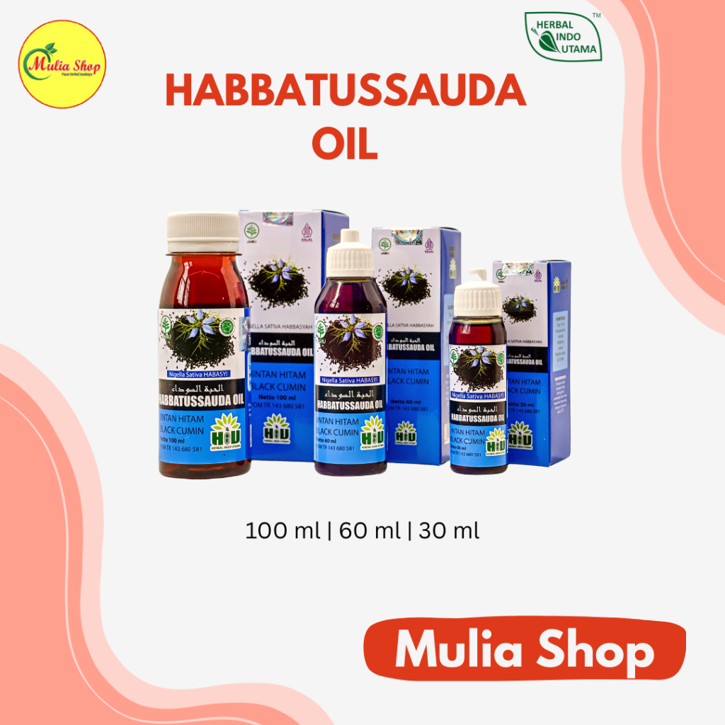 Minyak Habbatussauda Oil HIU Thibbuna / Nigella Sativa Habasyah