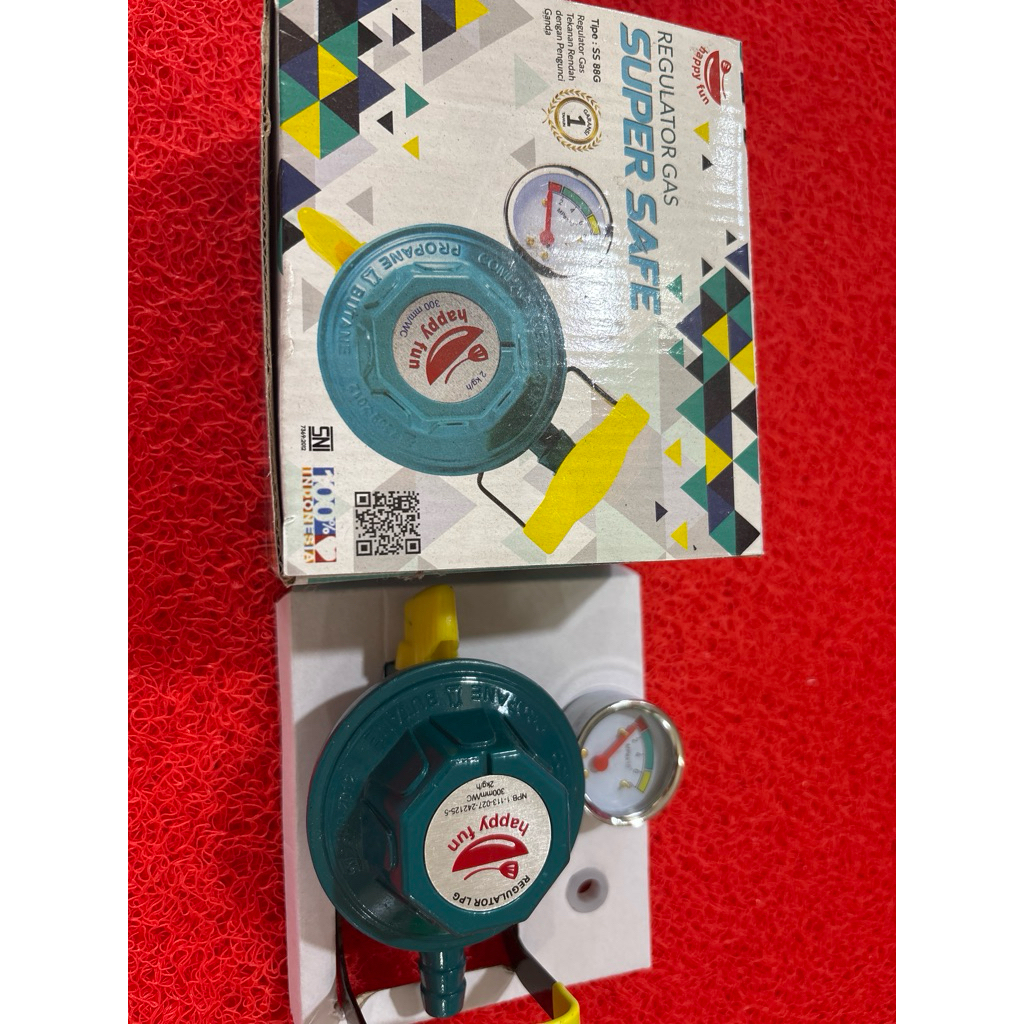 regulator gas dengan pengunci ganda