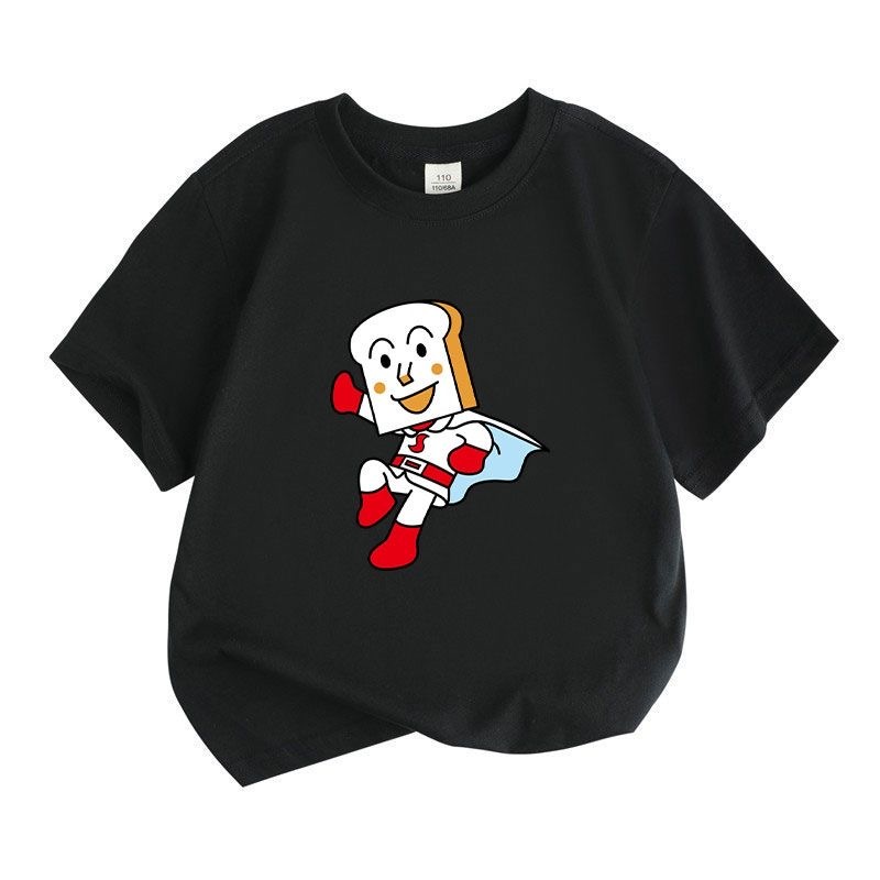 Kaos T - shirt Pendek Anak dengan Cetakan Anpanman yang Lucu