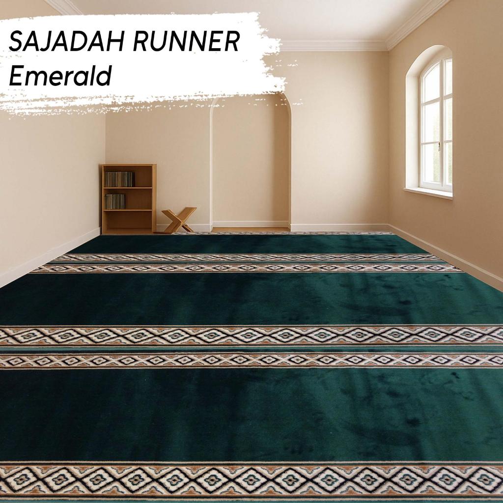 Karpet Sajadah Masjid 1,05m x 32m Runner Karpet Roll Sajadah - CUSTOM POTONG