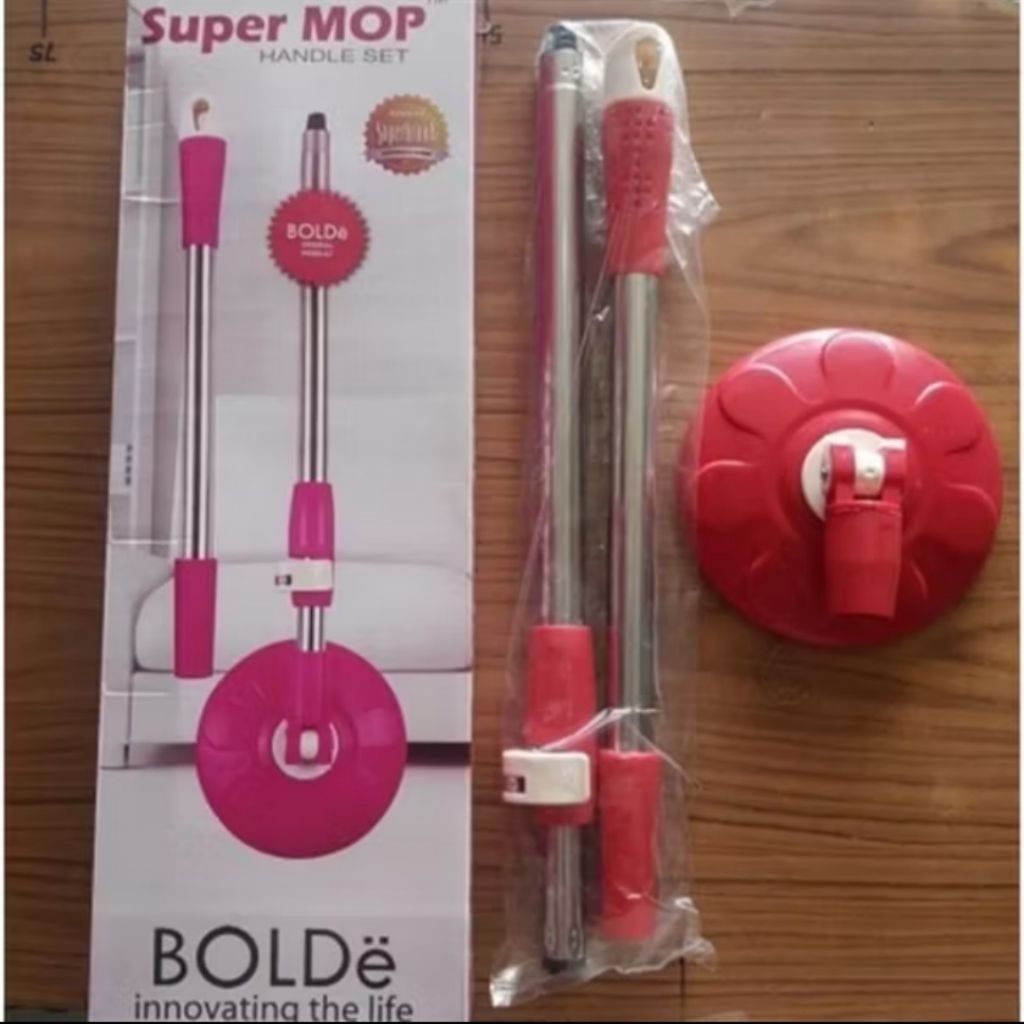 Bolde ORI Refil gagang spin mop/refil tongkat spin mop bolde/tongkat aja tanpa kain pel