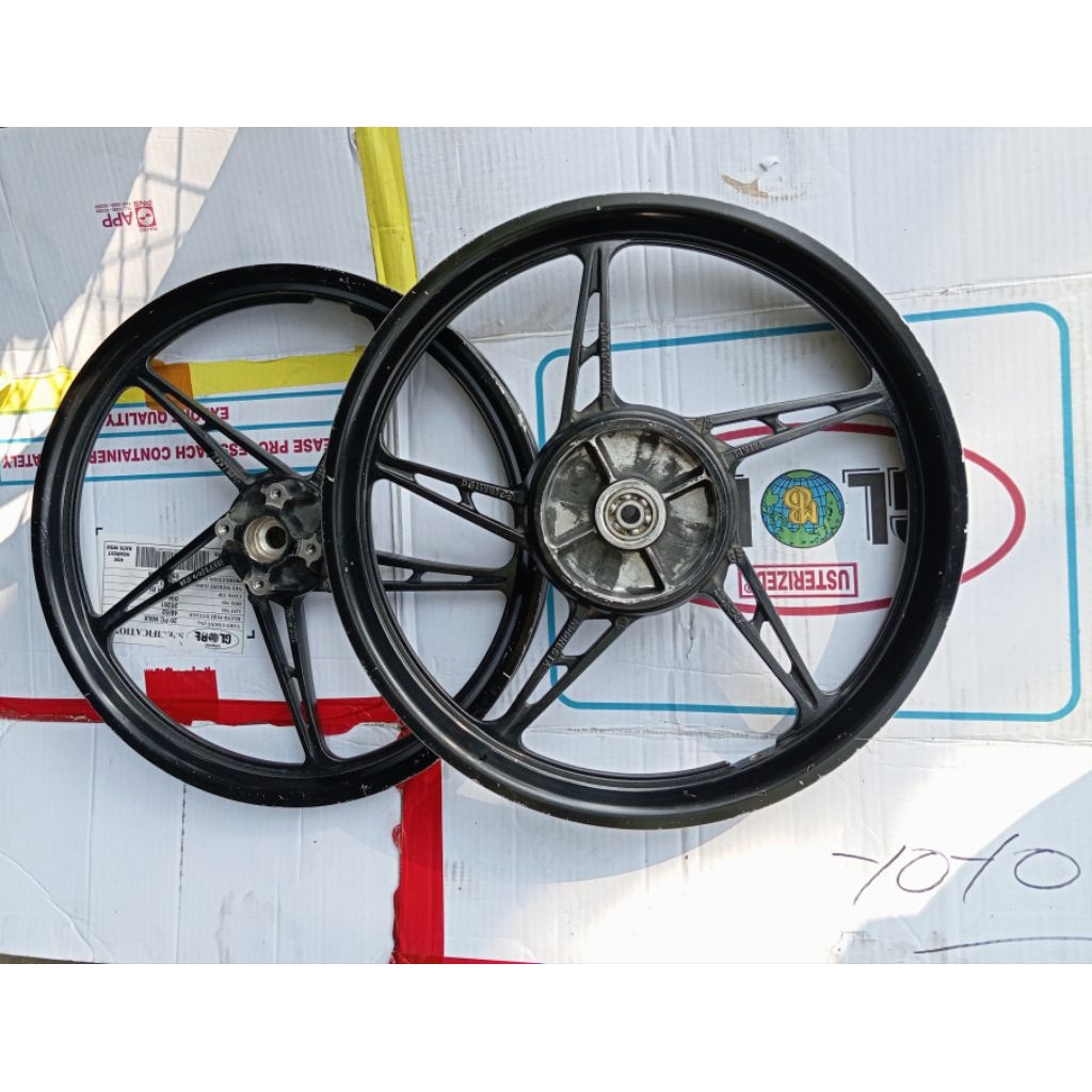 set velg depan belakang Yamaha MX old original second