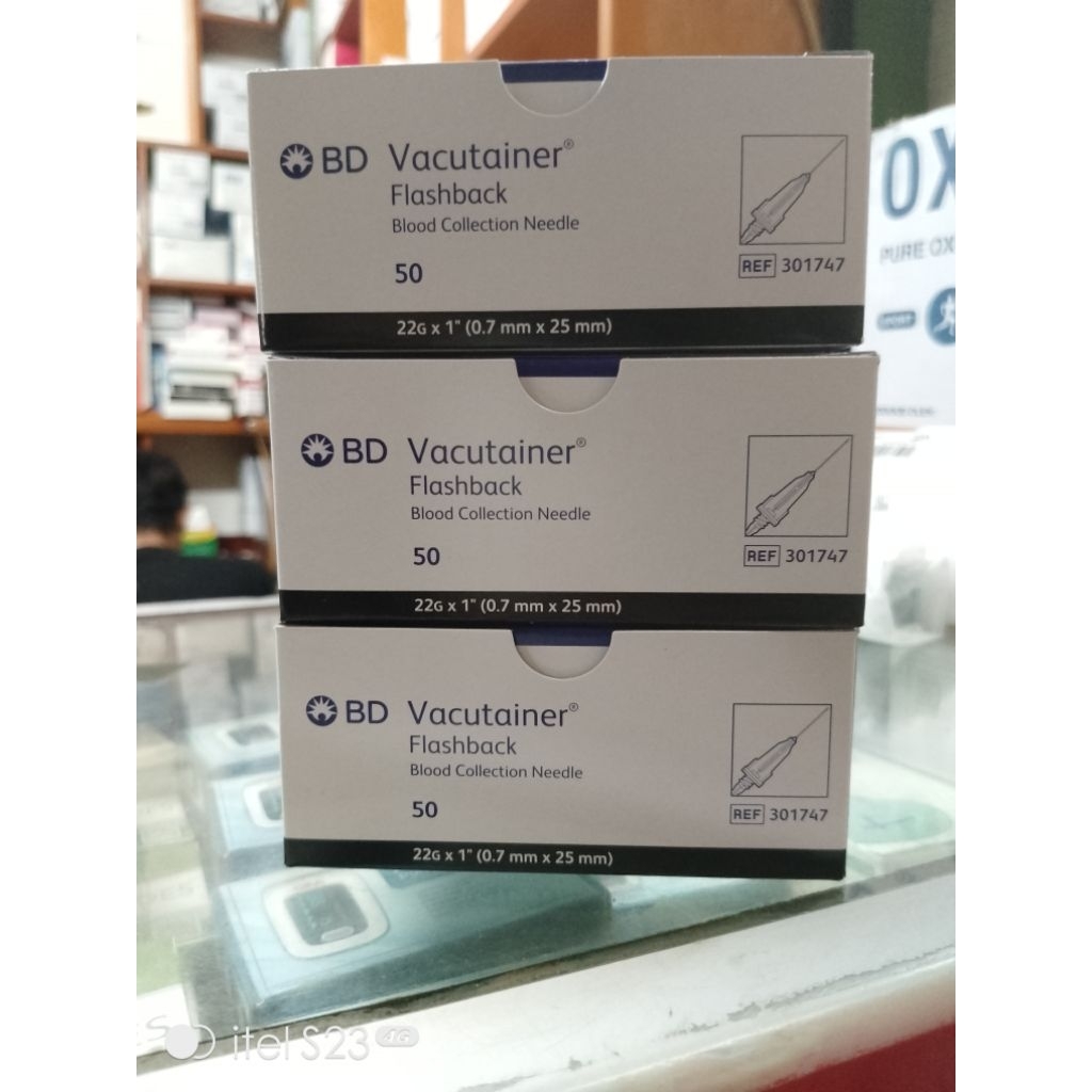 BD Vacutainer flashback Needle no 22GA