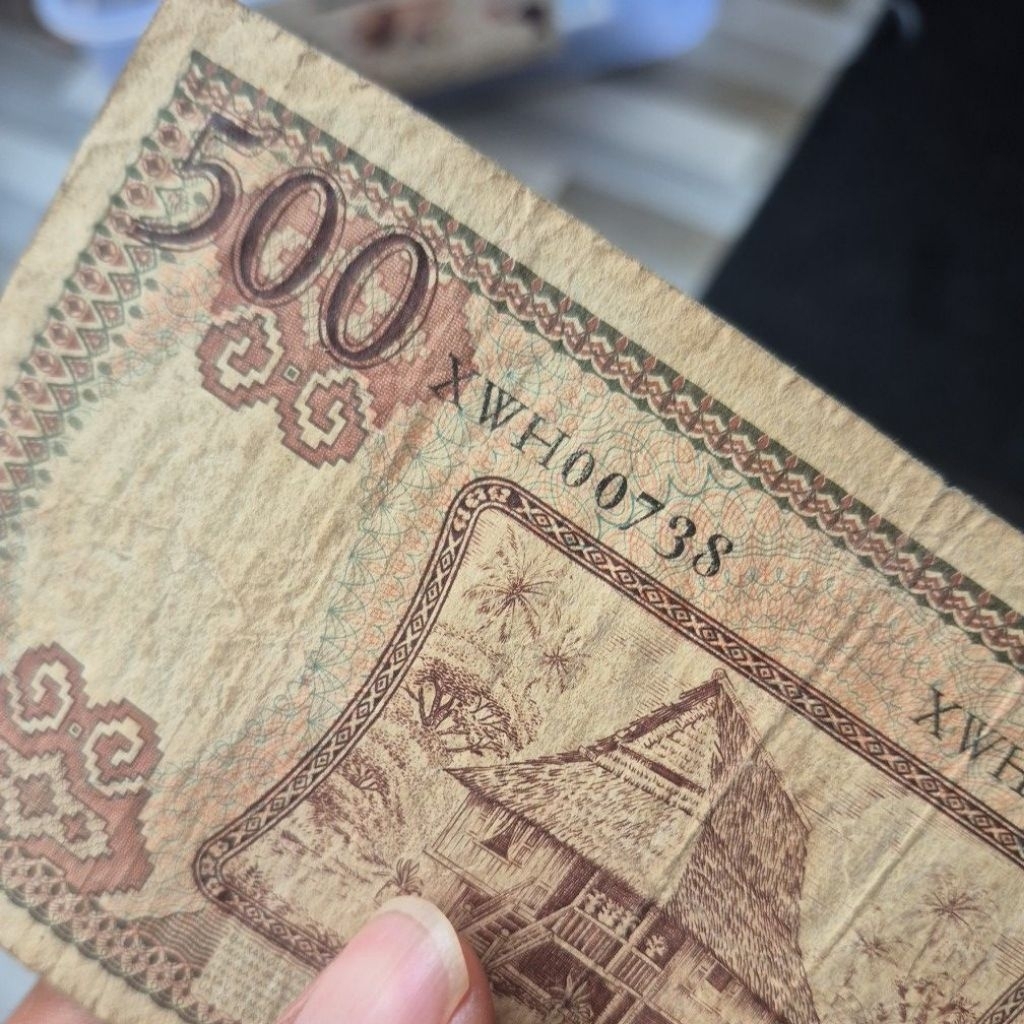 Uang kuno 500 Seri Pekerja Tahun 1958 Seri X