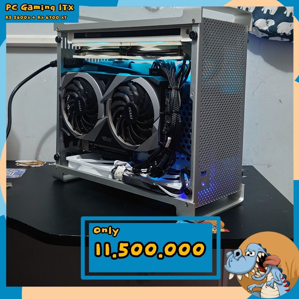 PC Gaming ITX Ryzen 5 5600x + RX 6700 XT