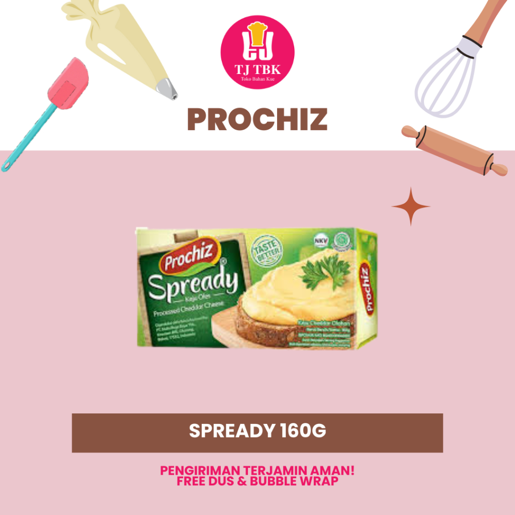 Keju Prochiz Spready 160g | Toko Bahan Kue TJ