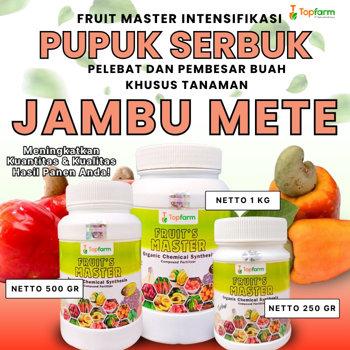 Pupuk Serbuk Jambu Mete / Pupuk Pelebat Jambu Mete / Pupuk Perangsang Buah Jambu Mete / Pupuk Jambu 