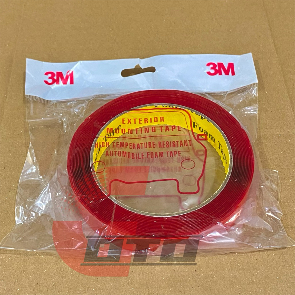 Esolasi BB isolasi bolak balik 3m merah gel jelly bening lebar