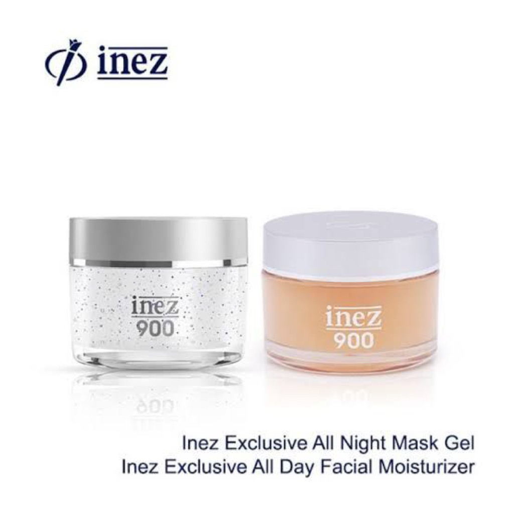 INEZ 900 Paket Anti Aging Moisturizer | All Day Mask Gel | All Night Mask Gel  - Pelembab Wajah Anti