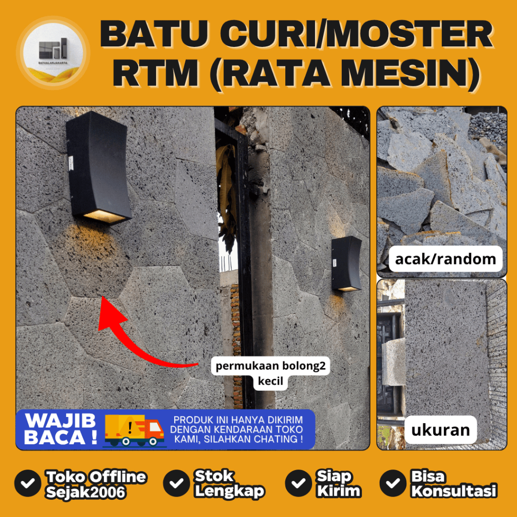 Batu Alam Curi RTM / Batu Subang Cocok untuk dinding modern minimalis | Batu Alam Jakarta