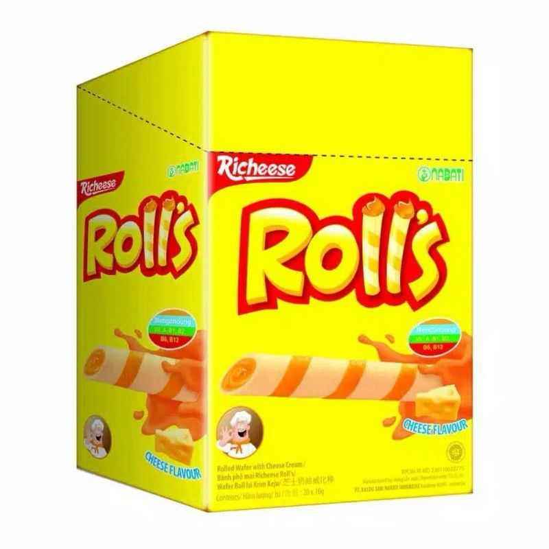 Nabati Richeese Rolls Keju Renyah Isi 20 Pcs