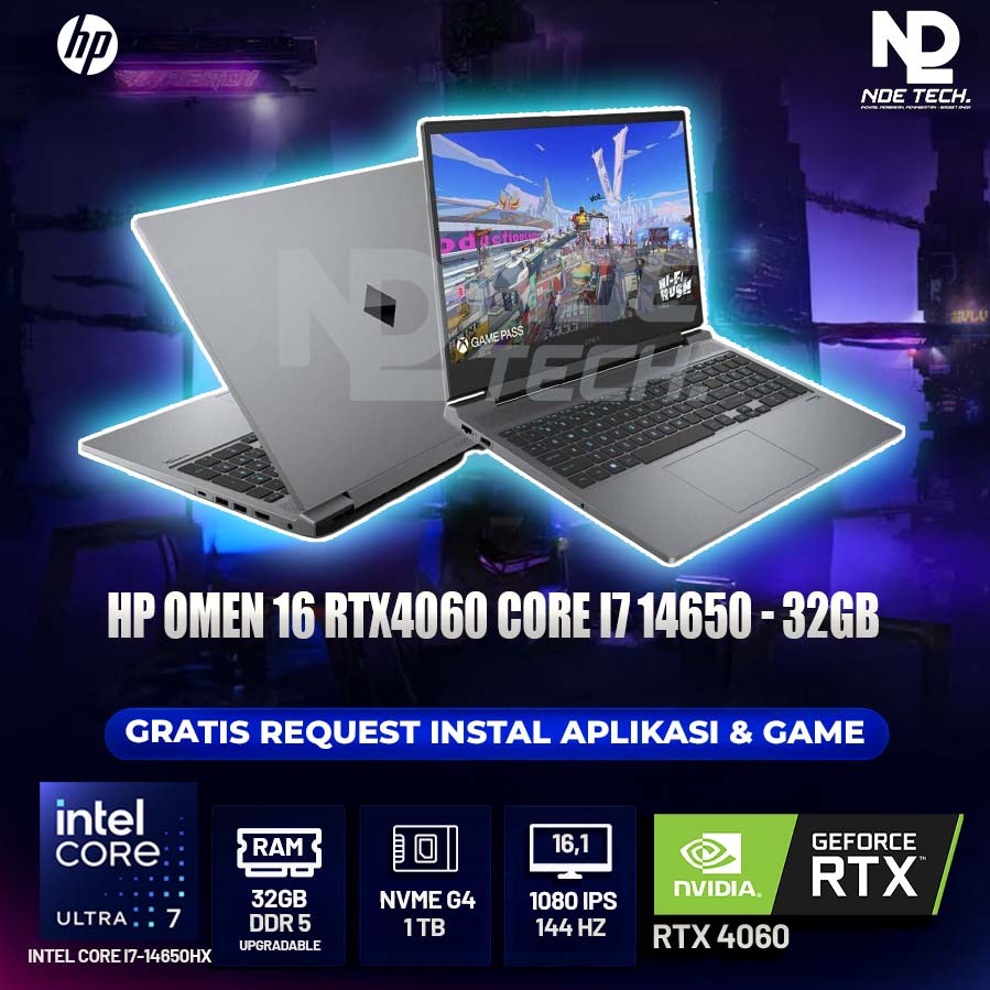 HP OMEN 16 RTX4060 CORE I7 14650