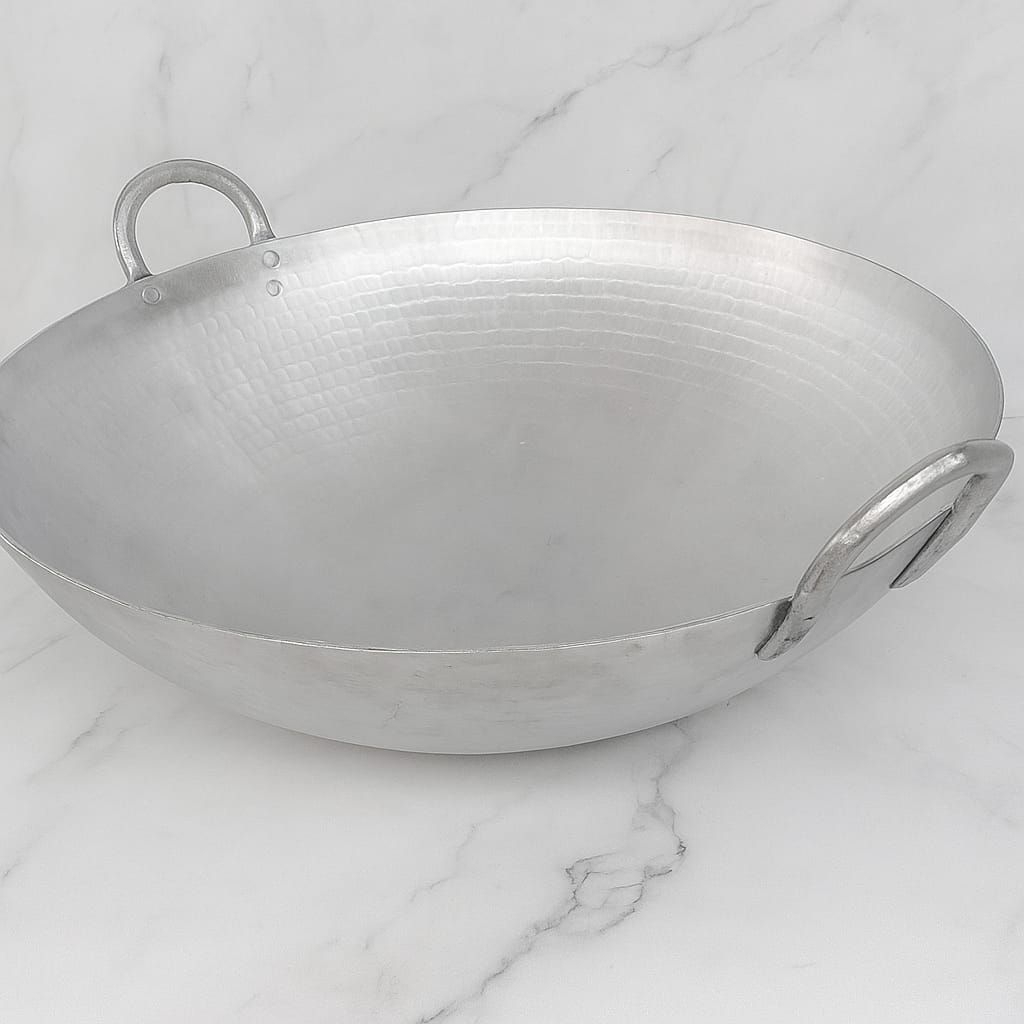 wajan penggorengan diameter 50cm anti lengket asli Garut bahan alumunium