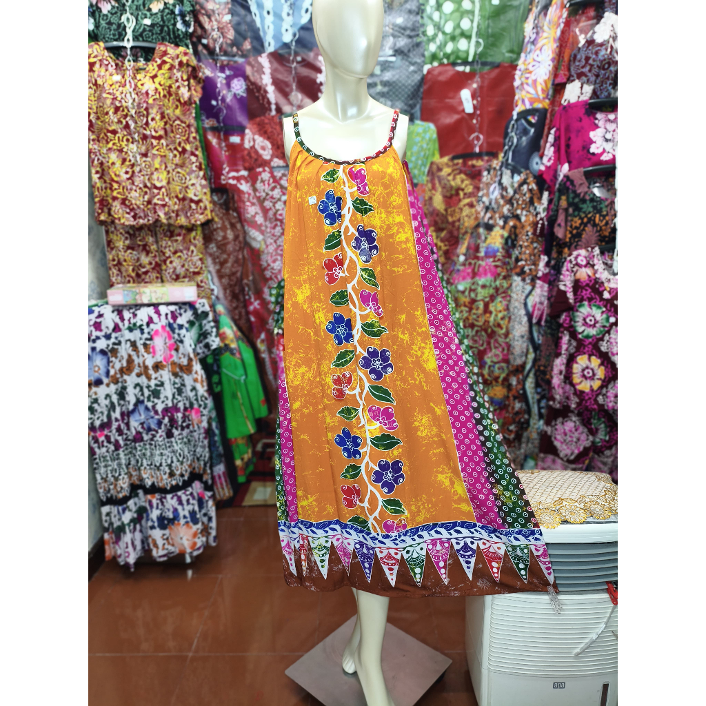Daster Lie Ing Jumbo Batik Cetak Premium Tali 1 (Satu) LD 130 cm | Adem dan Nyaman