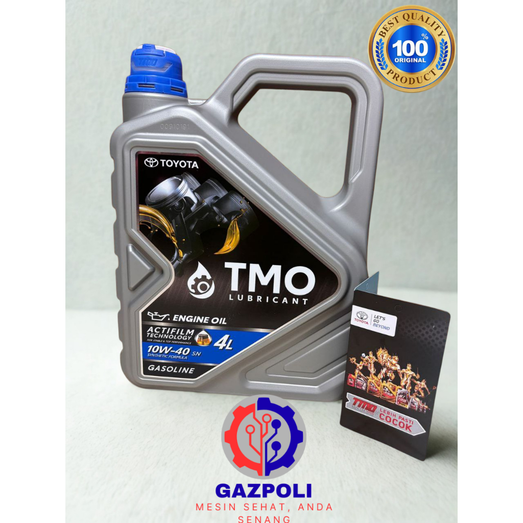 Oli Toyota TMO Bensin 10W-40 4 Liter  oli mesin mobil tmo toyota 10w 40 4L 100%original