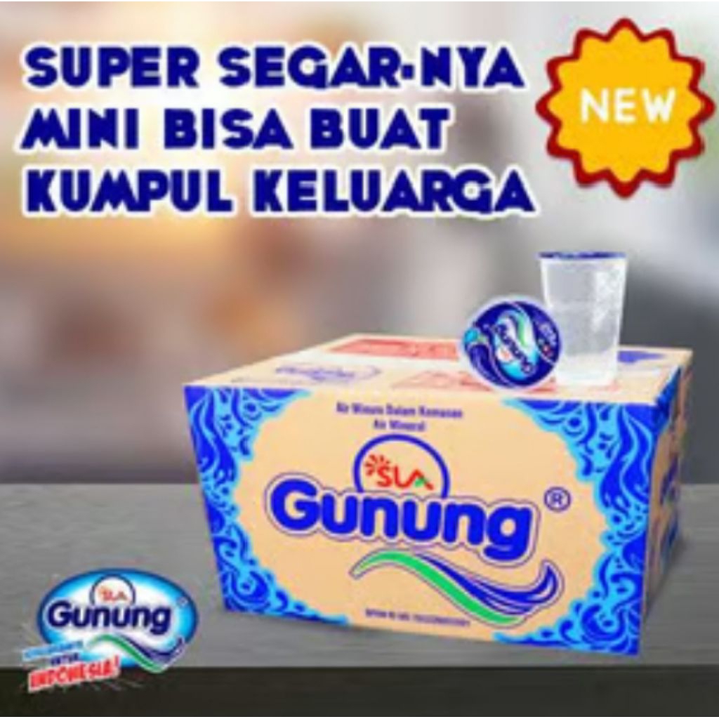 Air Mineral Gelas Gunung 240 ml Dusan