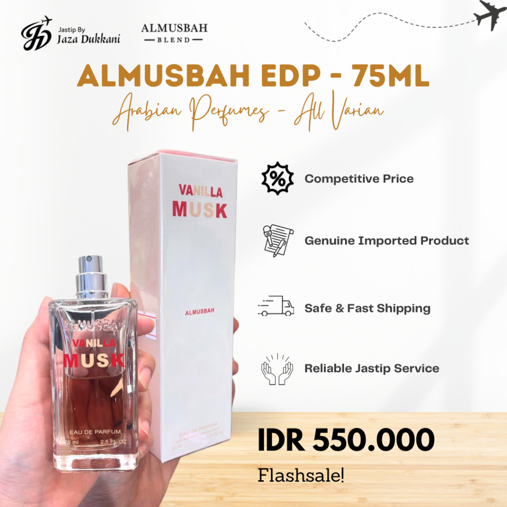 ALMUSBAH Al musbah Al-musbah All Varian 75ml Parfum Arab - Jaminan uang kembali jika tidak Original