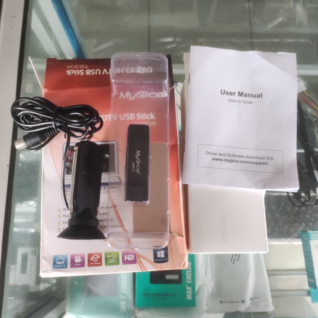 Mygica T230A TV tuner DVB-T2 USB buat di PC, STB Android, Android TV