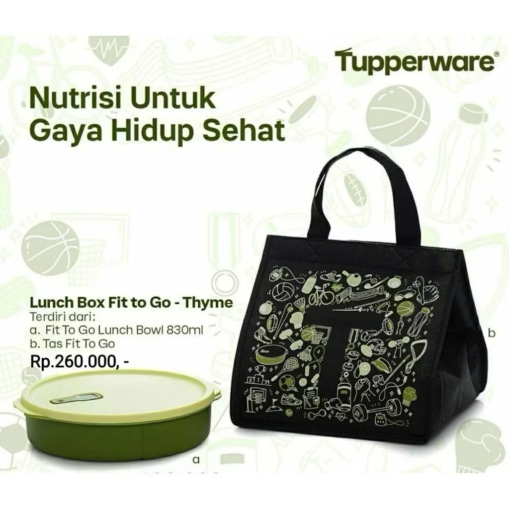 Fit to go Tupperware Lunch set