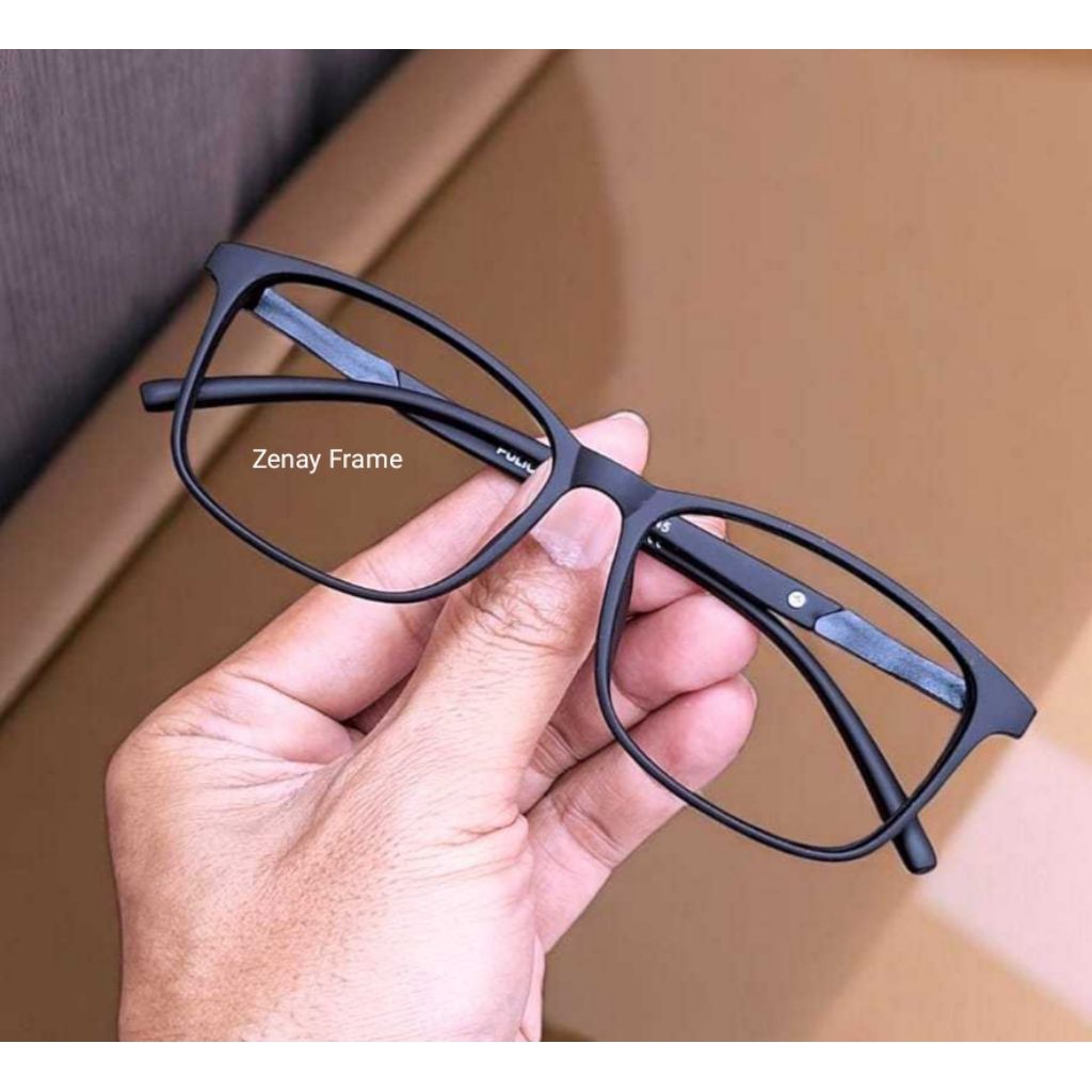 Kacamata Plus Minus Progresif PhotoCromic BlueCromic Anti Radiasi Frame Police Pria dan Wanita