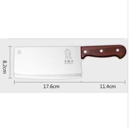 harga 1pcs Pisau Dapur Potong Daging Gagang kayu parang tulang daging kitchen knife super tajam