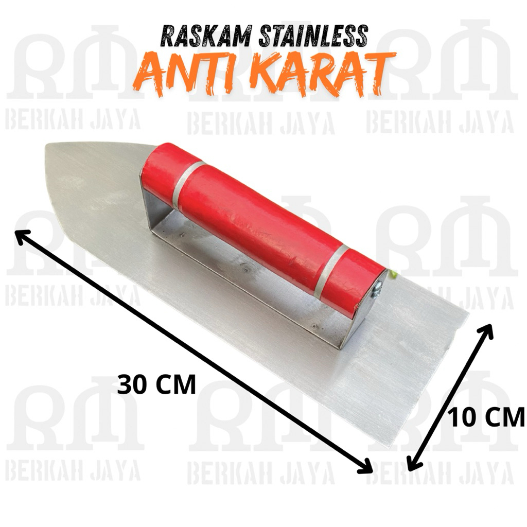 RASKAM ACIAN STAINLESS 30CM /RASKAM ACIAN DINDING UKURAN 30X10 CM