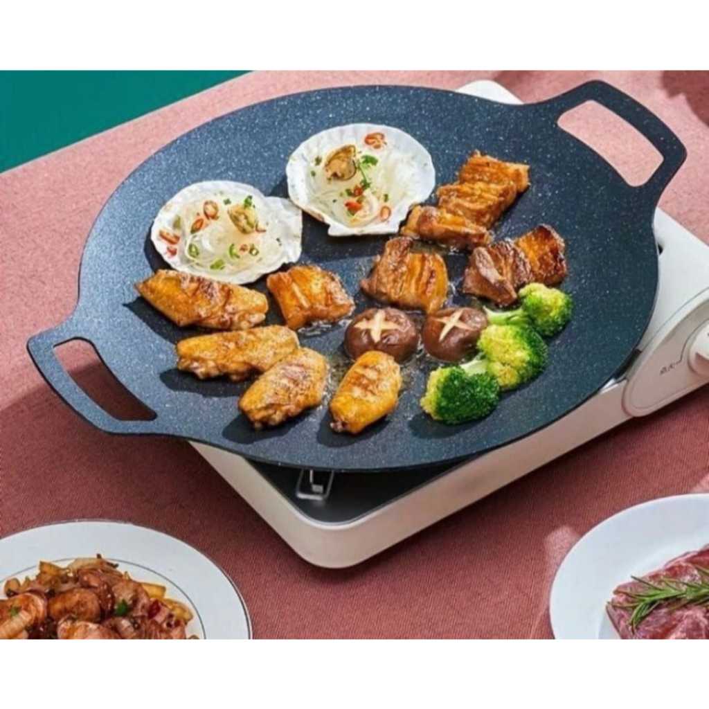 Panggangan korea bulet 34cm/ panggangan sosis/bakso/daging dll