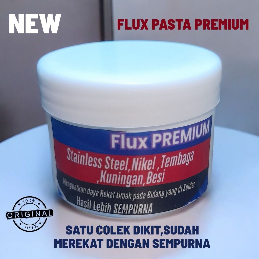 NEW FLux PASTA Solder PREMIUM Flux stainles Tembaga Kuningan Besi Nikel Batrai